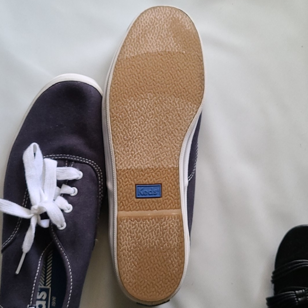 Navy canvas keds sneakers - Picture 3 of 4